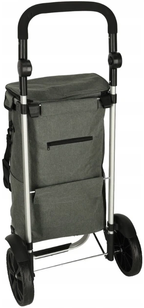 Сумка-візок для покупок Icon з рамою 40 л Сірий (5903039766099) - зображення 7