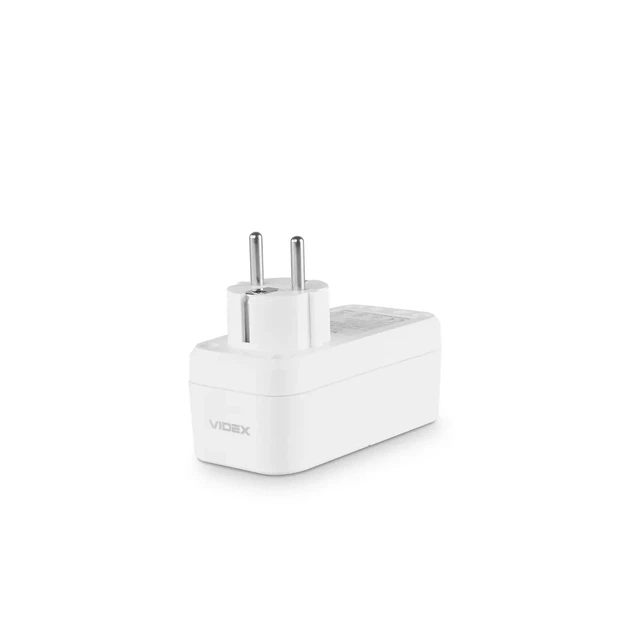 Зарядне VIDEX ONCORD 2xUSB 1xType-C 1xEU 2.4A White - изображение 4