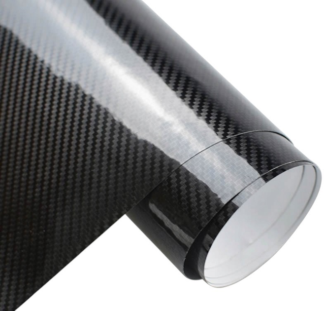Плівка Ikonka carbon 5D 1.52 x 18 м Чорна (5903039707016) - зображення 1