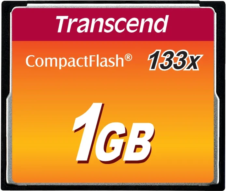 Karta pamięci Transcend CompactFlash 1GB 133x (TS1GCF133) - obraz 1