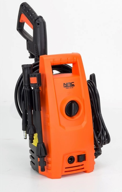 Мийка високого тиску Nac 70 бар 1200 Вт 390 л/г ALU Насос Пістолет щітка Потужна (NAC-PWE120-LN) - зображення 3