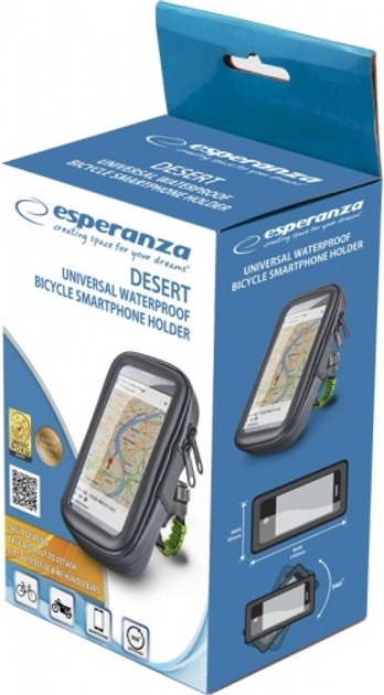 Тримач на кермо для велосипеда Esperanza Desert для телефону водонепроникний EMH144 (5901299960042) - зображення 3