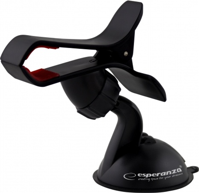Uchwyt samochodowy do telefonów Esperanza Crocodile Czarny EMH103 (5901299908761) - obraz 1