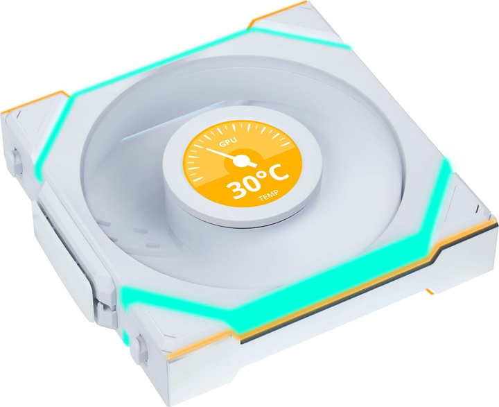 Wentylator Lian Li Uni Fan SL Wireless LCD 120 White (G99.12SLLCD1W1W.00) - obraz 2