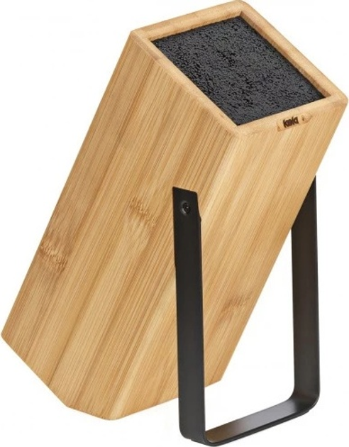 Blok na noże Kela Kiril bambusowy czarny 20 x 10 x 24 cm (4025457112843) - obraz 1