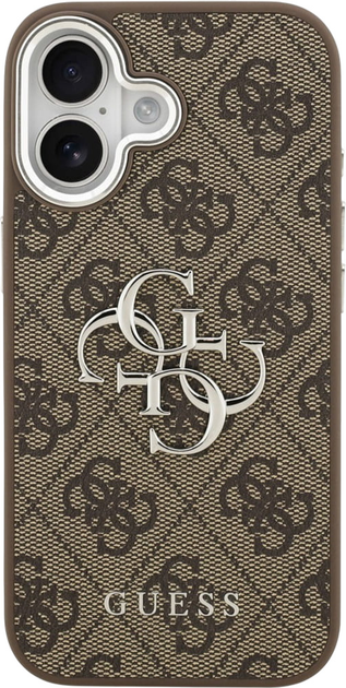Панель Guess 4G Big 4G Classic Logo для Apple iPhone 17 Brown/Silver (3666339517915) - зображення 3