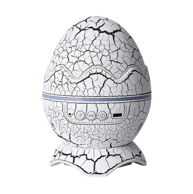Ночник-проектор звездного неба Динозавровое яйцо K850 White: 21 режим, Bluetooth-колонки, белый шум, пульт ДУ - изображение 9
