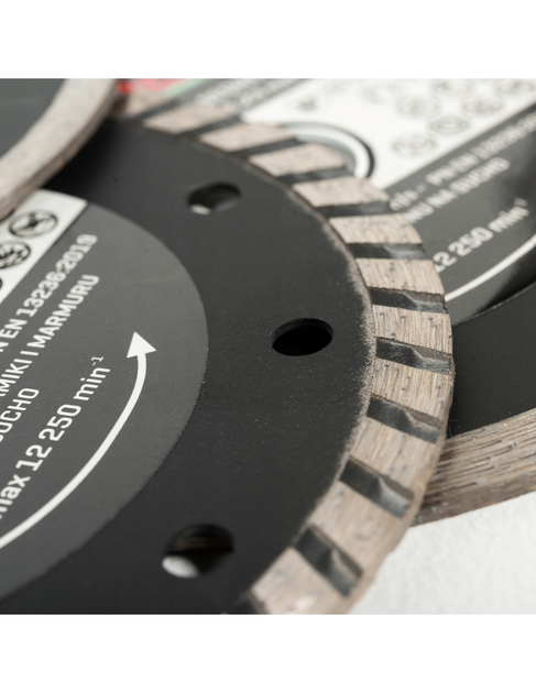 Zestaw 3 tarcz Nac diamentowych 125 mm / 22.23 mm, DC-3SET (5902490787599) - obraz 5