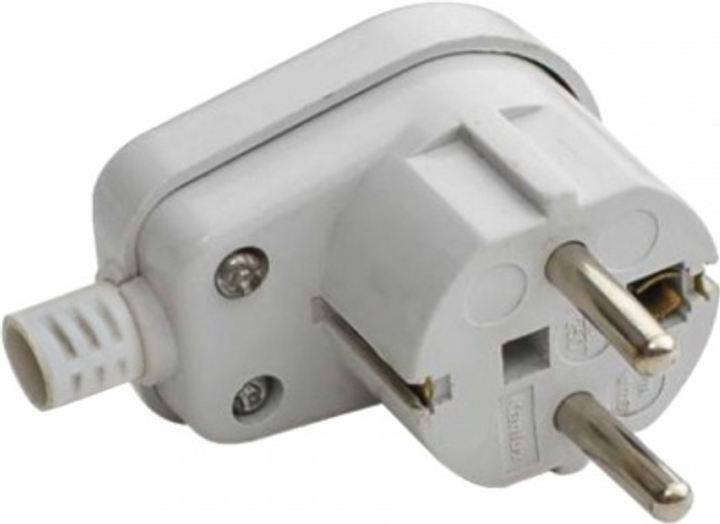 Кутова вилка Esperanza із заземленням Біла ELK308W (5901299962299) - зображення 4