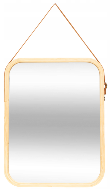  Дзеркало підвісне 5five Simply Smart Marron прямокутне 45 x 35 см Бамбук (3560233552471) - зображення 1