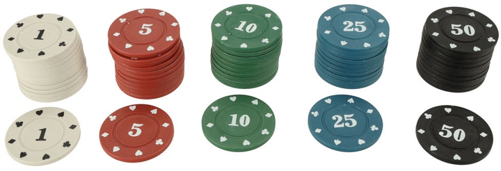 Набір для покеру Ikonka KX4409 у валізі 500 фішок 2 колоди карт (5903039742116) - зображення 4