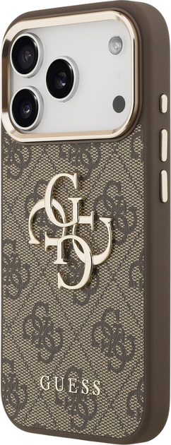 Панель Guess 4G Big 4G Classic Logo для Apple iPhone 17 Pro Brown/Gold (3666339521936) - зображення 2