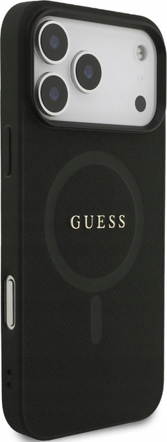 Панель Guess Saffiano Classic Logo MagSafe для Apple iPhone 17 Pro Max Black (3666339492403) - зображення 4