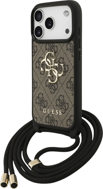 Панель Guess 4G Big Logo Cord Stap Crossbody для Apple iPhone 17 Pro Brown (3666339526795) - зображення 2