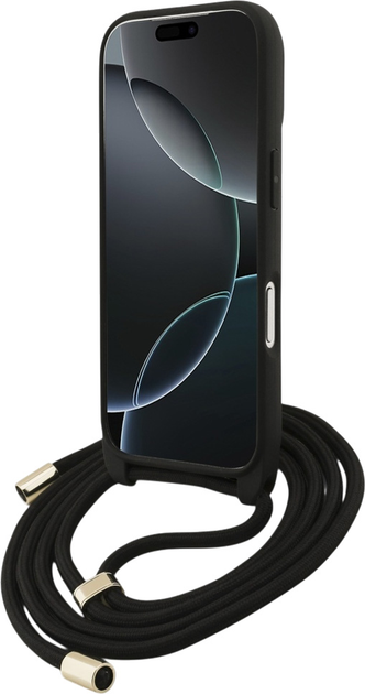 Панель Guess 4G Big Logo Cord Stap Crossbody для Apple iPhone 17 Pro Brown (3666339526795) - зображення 4