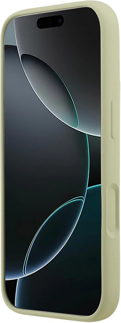 Панель Guess Silicone Big 4G Script для Apple iPhone 17 Pro Khaki (3666339522575) - зображення 1