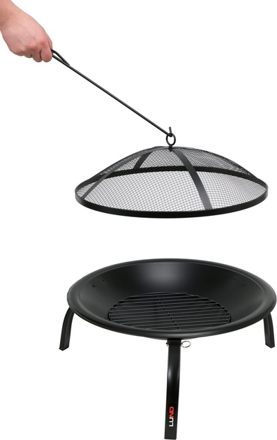 Palenisko ogrodowe LUND stalowe ze składanymi nóżkami 56 x 39 cm 99912 (5906083093357) - obraz 8