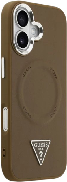 Панель Guess Triangle Logo MagSafe для Apple iPhone 17 Brown (3666339515515) - зображення 4