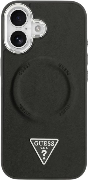 Панель Guess Triangle Logo MagSafe для Apple iPhone 17 Black (3666339515195) - зображення 3