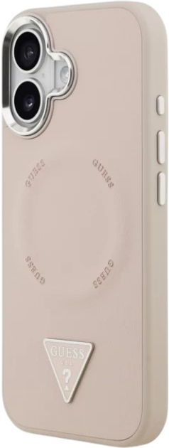 Панель Guess Triangle Logo MagSafe для Apple iPhone 17 Pink (3666339515355) - зображення 2