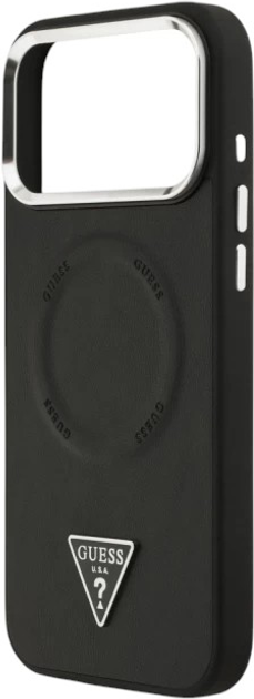 Панель Guess Triangle Logo MagSafe для Apple iPhone 17 Pro Black (3666339515218) - зображення 6