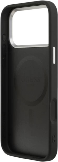 Панель Guess Triangle Logo MagSafe для Apple iPhone 17 Pro Black (3666339515218) - зображення 7