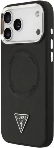 Панель Guess Triangle Logo MagSafe для Apple iPhone 17 Pro Max Black (3666339515225) - зображення 2