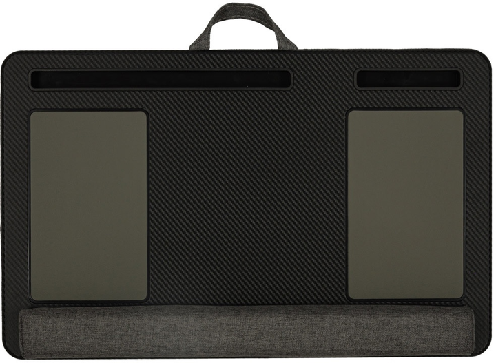 Стіл для ноутбука Ikonka портативний з подушкою Чорний (5903039755727) - зображення 3