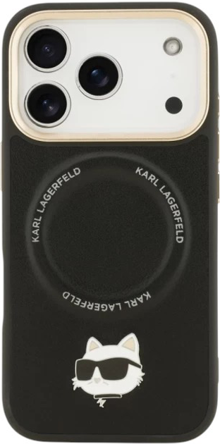 Панель Karl Lagerfeld Big Strap Choupette MagSafe do Apple iPhone 17  Pro Black (3666339539931) - зображення 3