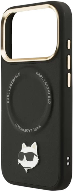 Панель Karl Lagerfeld Big Strap Choupette MagSafe do Apple iPhone 17  Pro Max Black (3666339539948) - зображення 5