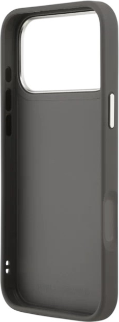 Панель Karl Lagerfeld FW Grained Karl & Choupette Heads Pins do Apple iPhone 17 Pro Max Grey (3666339494841) - зображення 7