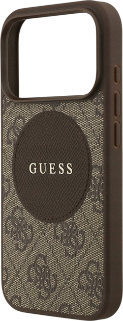 Панель Guess 4G Circle Classic Logo MagSafe для Apple iPhone 17 Pro Brown (3666339490027) - зображення 6