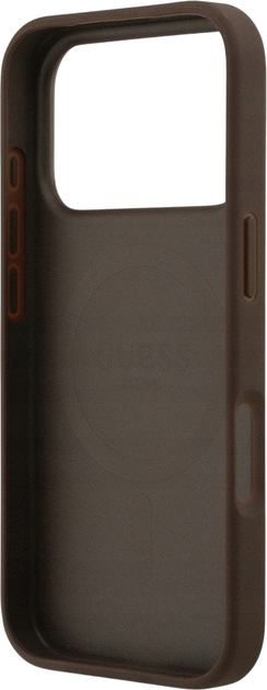 Панель Guess 4G Circle Classic Logo MagSafe для Apple iPhone 17 Pro Brown (3666339490027) - зображення 7