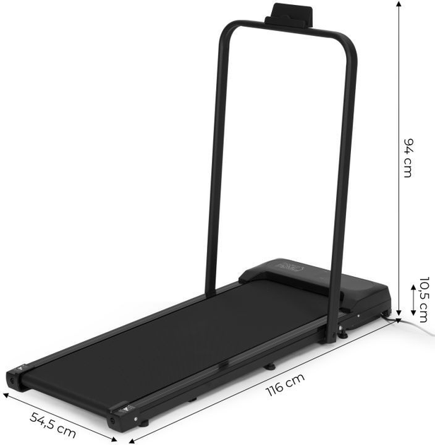 Бігова доріжка ModernHome by Multistore з ручкою 10 км/год GB-F3820-F (5905817008049) - зображення 12