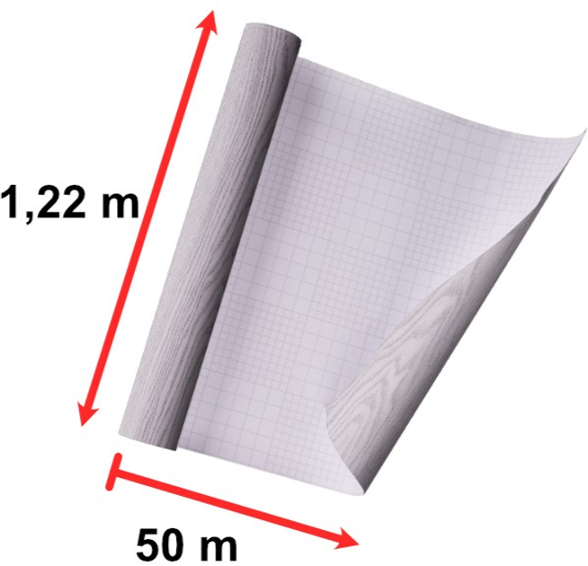Самоклеюча плівка Ikonka 1.22 x 50 м Дуб сріблясто-сірий (5903039728172) - зображення 6