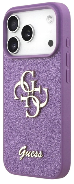 Панель Guess Fixed Glitter Big 4G для iPhone 17 Pro Lilac - зображення 3