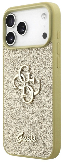 Панель Guess Fixed Glitter Big 4G для iPhone 17 Pro Gold - зображення 3