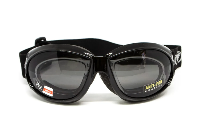 Окуляри захисні з ущільнювачем Global Vision Eliminator RX Anti-Fog, сірі - Фото 2 Окуляри захисні з ущільнювачем Global Vision Eliminator RX Anti-Fog, сірі - изображение 2
