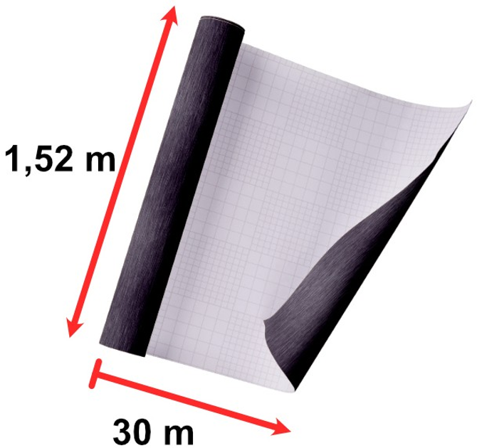 Самоклеюча плівка Ikonka 1.52 x 30 м Чорна (5903039707108) - зображення 4