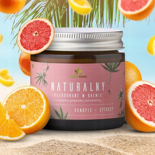 Кремовий  дезодорант Hempking Грейпфрут і Апельсин натуральний 65 г (5904806120465) - зображення 2