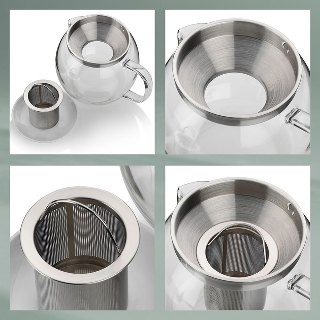 Заварник для чаю Kela Cylon скляний 1.5 л (4025457114564) - зображення 6