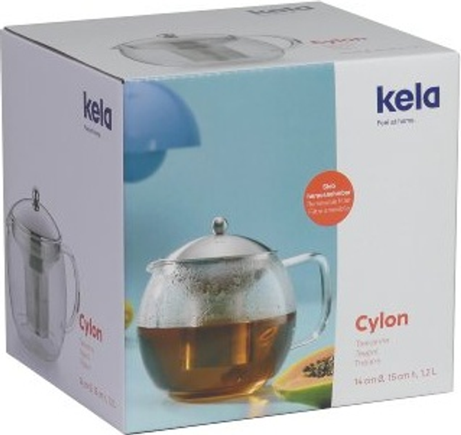 Заварник для чаю Kela Cylon скляний 1.5 л (4025457114564) - зображення 7