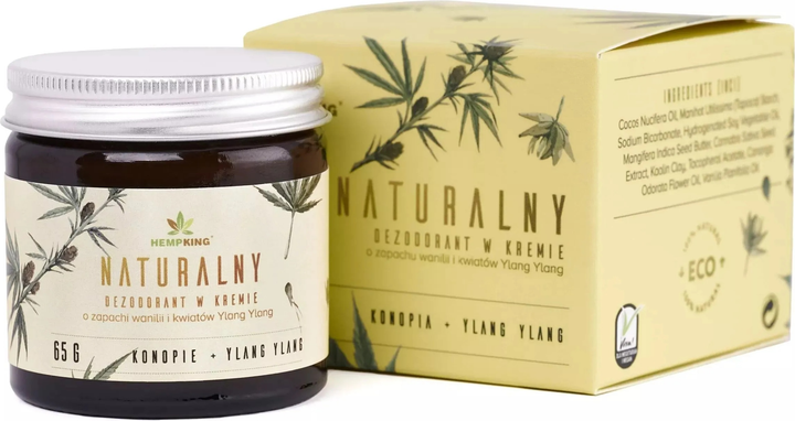 Кремовий  дезодорант Hempking Ваніль і Квіти Іланг-Іланг натуральний 65 г (5903636627120) - зображення 1