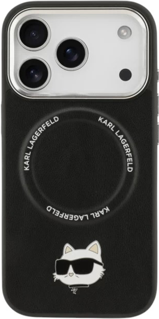 Панель Karl Lagerfeld Choupette Pin MagSafe do Apple iPhone 17 Pro Black (3666339496111) - зображення 4