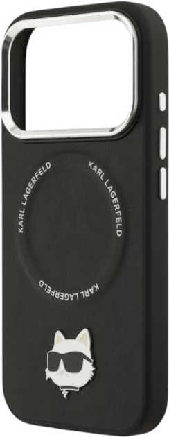 Панель Karl Lagerfeld Choupette Pin MagSafe do Apple iPhone 17 Pro Max Black (3666339495961) - зображення 5