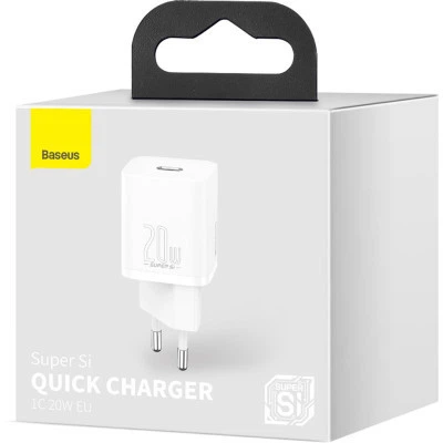 Зарядное устройство Baseus Super Si Quick Charger 1C 20W EU White (CCSUP-B02) - изображение 8