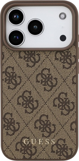Панель Guess 4G Classic Case для iPhone 17 Pro Brown (3666339556167) - зображення 3