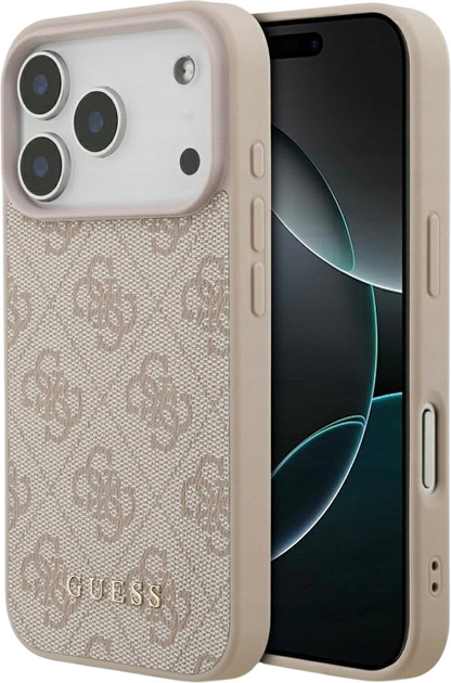 Etui plecki Guess 4G Classic Case do iPhone 17 Pro Pink (3666339556242) - obraz 1