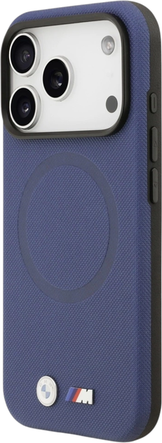 Панель BMW M FW Metal Logo MagSafe для Apple iPhone 17 Pro Navy Blue (BMHMP17L25PFWSMB) - зображення 4