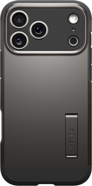 Etui Spigen Tough Armor "T" MagSafe do Apple iPhone 17 Pro Gun Metal (8800283314946) - obraz 1
